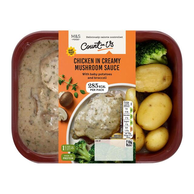 M&S Count On Us Chicken in Creamy Mushroom Sauce thumbnail 2