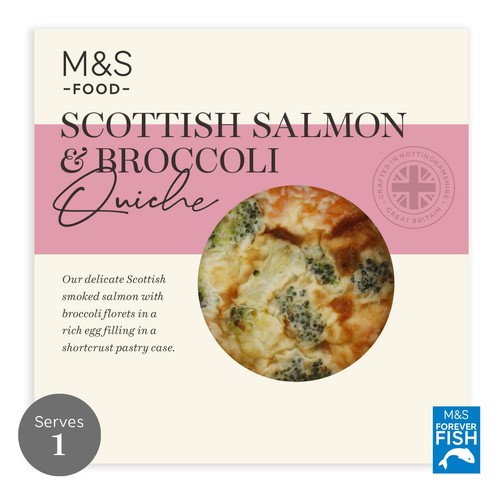 M&S Scottish Salmon & Broccoli Quiche