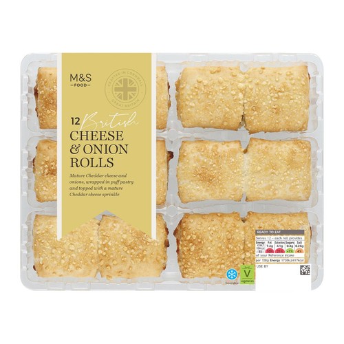 M&S 12 Cheese & Onion Rolls thumbnail 2
