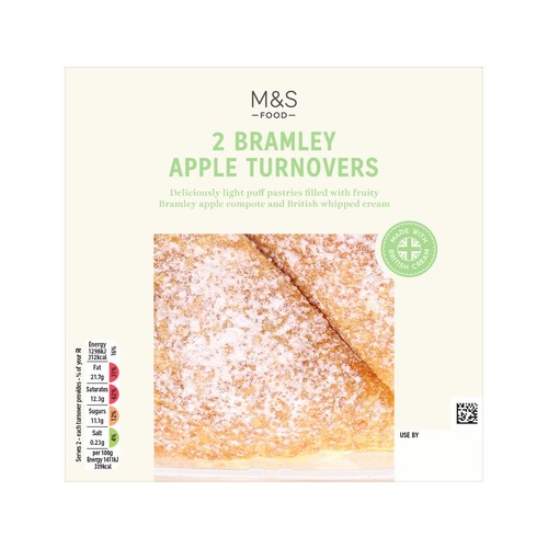 M&S 2 Bramley Apple Turnovers thumbnail 2