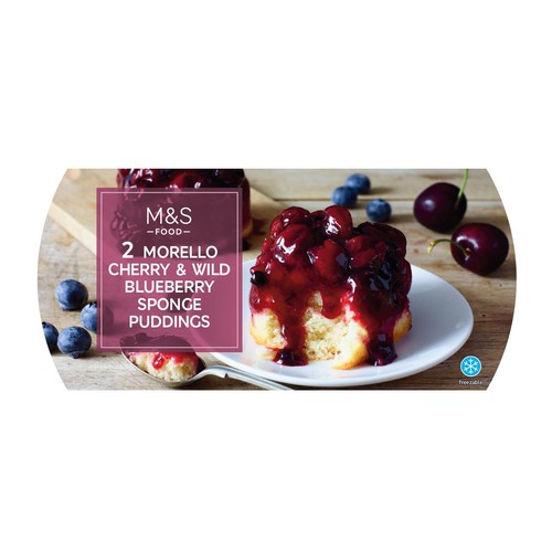 M&S Sponge Puddings with Morello Cherry & Blueberry