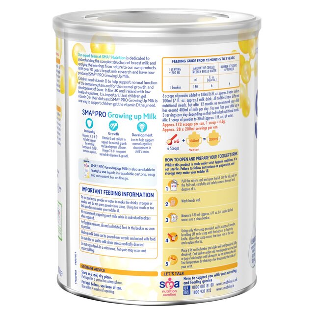SMA Pro 3 Growing up Milk Powder, 1-3 Yrs thumbnail 8