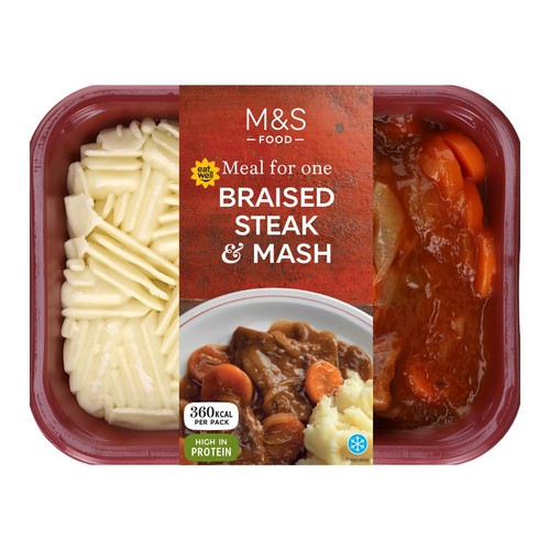 M&S Braised Steak & Mash with Onion Gravy