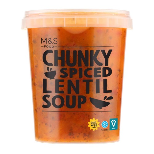 M&S Spicy Tomato & Lentil Souper Soup
