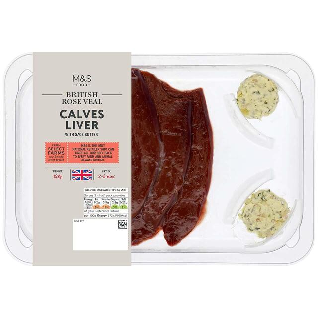 M&S Select Farms British Rose Veal Calves Liver