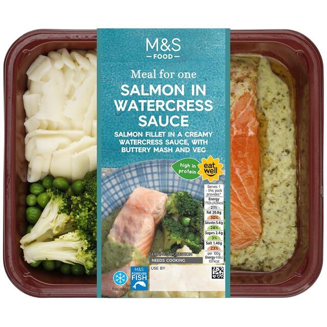 M&S Salmon in Watercress Sauce