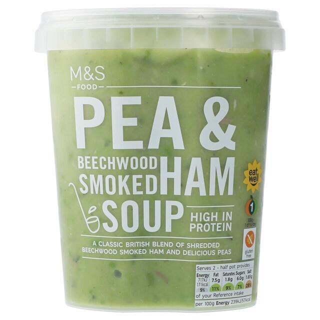 M&S Smooth Pea & Ham Soup