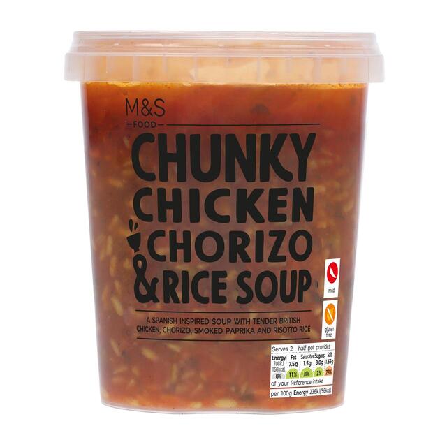 M&S Chunky Chicken & Chorizo Soup thumbnail 2