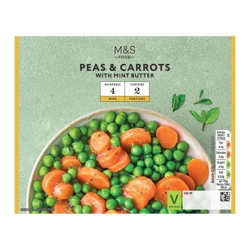 M&S Peas & Carrots with Mint Butter thumbnail 2