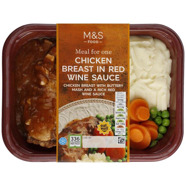 M&S Chicken in Red Wine Sauce