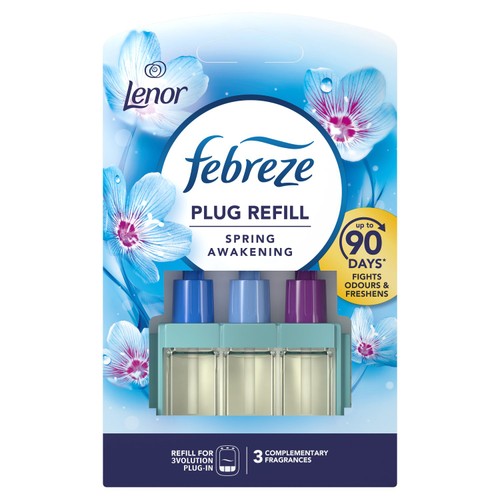 Febreze 3Volution Air Freshener Plug In Refill Lenor Spring Fresh thumbnail 2