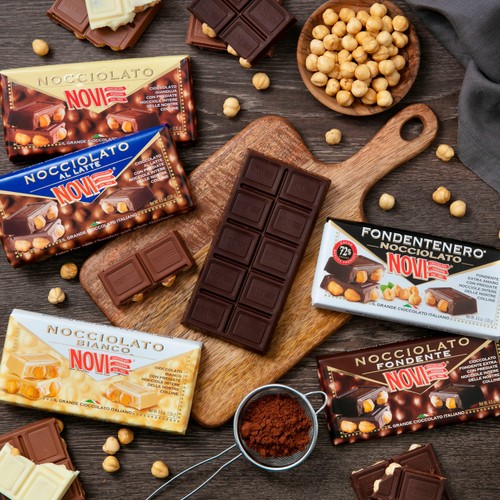 Novi Nocciolato Dark Chocolate with Whole Hazelnuts thumbnail 3