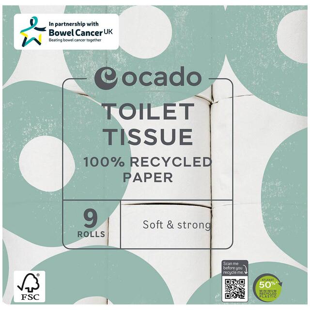 Ocado 100% Recycled Paper Toilet Tissue thumbnail 2