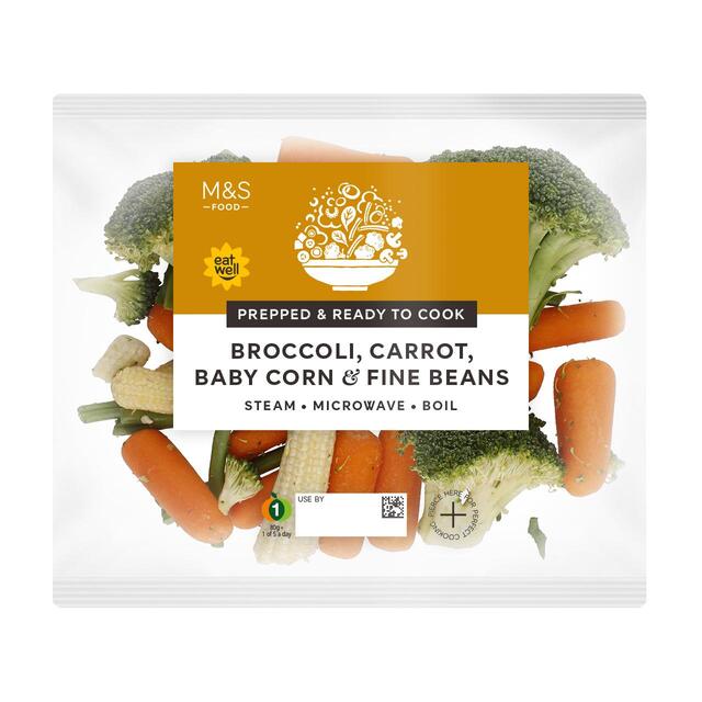 M&S Broccoli, Carrot, Baby Corn & Fine Bean thumbnail 2