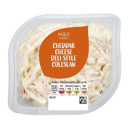 M&S Cheddar Cheese Deli Style Coleslaw thumbnail 4