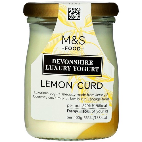 M&S Devonshire Luxury Lemon Curd Yogurt thumbnail 2