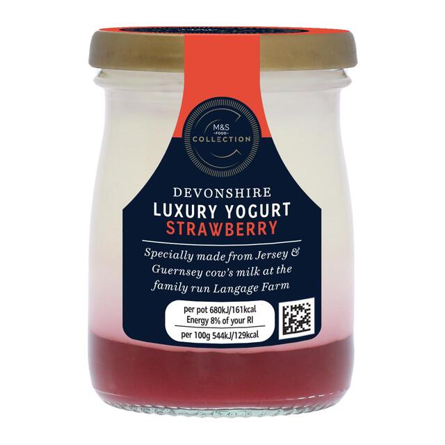 M&S Devonshire Luxury Strawberry Yogurt thumbnail 2