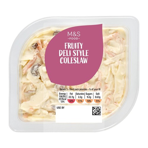M&S Fruity Deli Style Coleslaw thumbnail 2