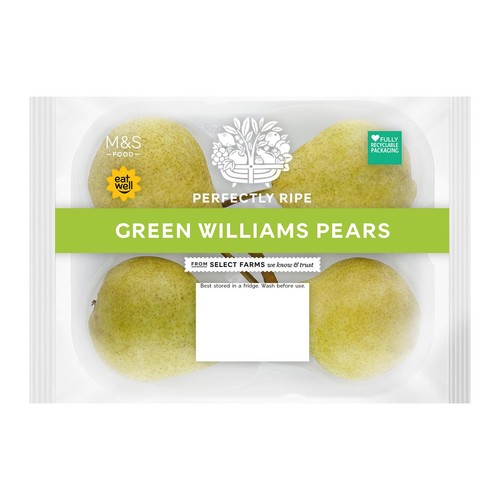 M&S Green Williams Pears Perfectly Ripe thumbnail 2