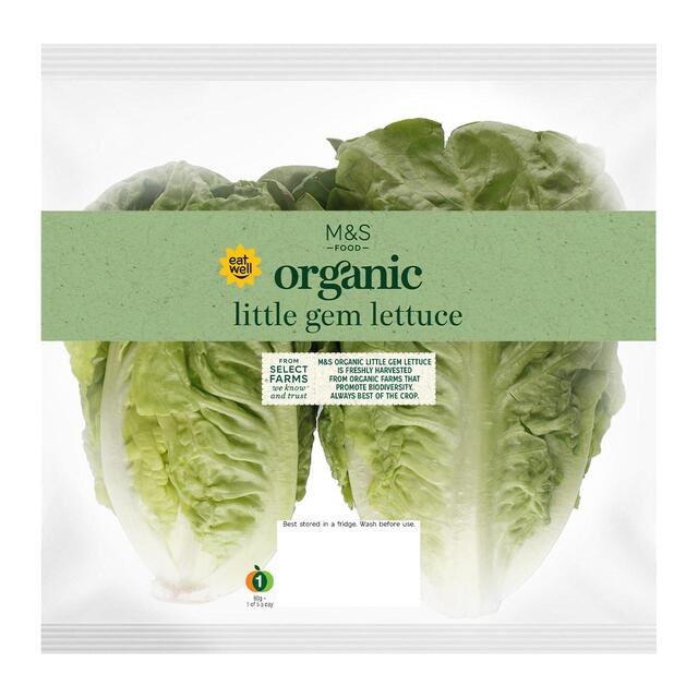 M&S Organic Little Gem Lettuce thumbnail 2