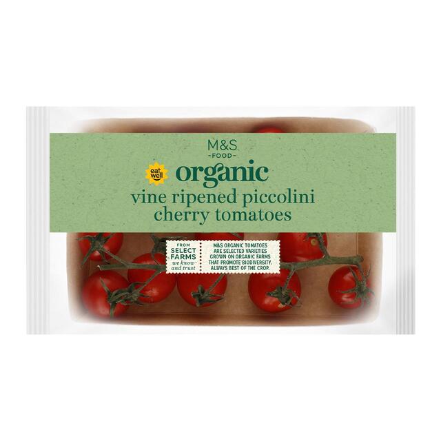 M&S Organic Piccolini Cherry Tomatoes Vine Ripened