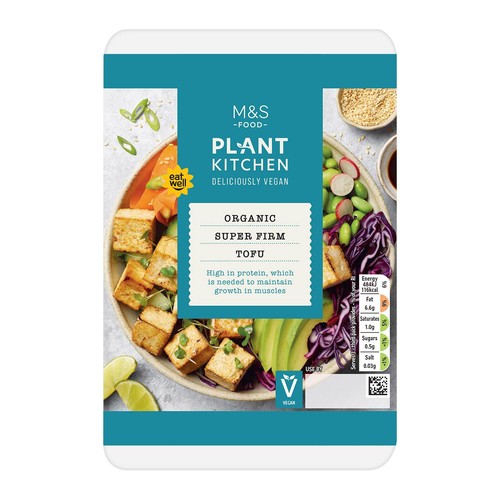 M&S Plant Kitchen Vegan Organic Super Firm Tofu thumbnail 3