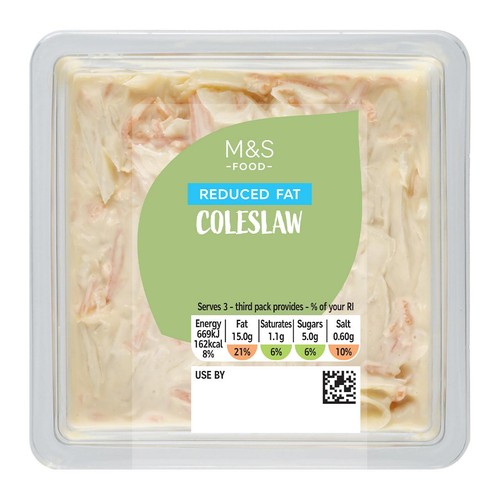M&S Reduced Fat Traditional Coleslaw thumbnail 2