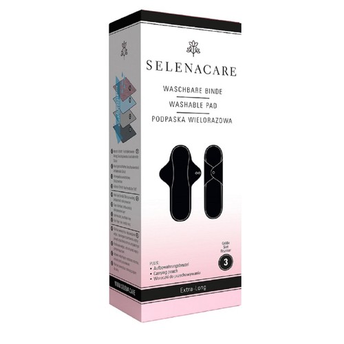Selenacare Washable Menstrual Pad Night, Extra-Long thumbnail 2