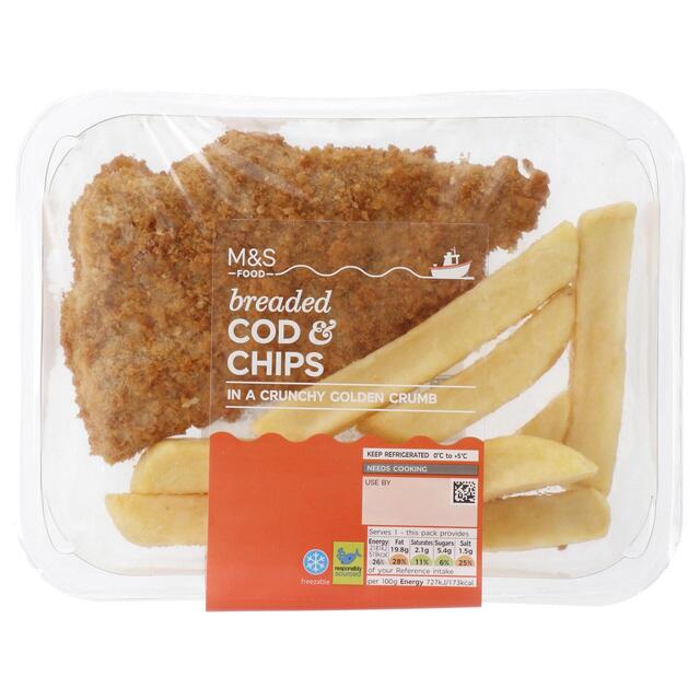 M&S Breaded Cod & Chips