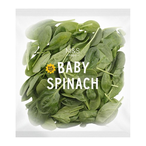 M&S Young Spinach Washed & Ready to Cook