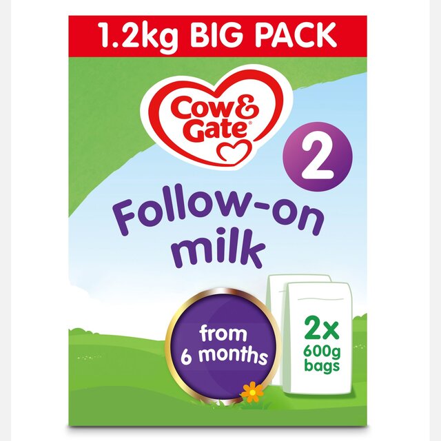 Cow & Gate 2 Follow On Baby Milk Formula Powder 6-12 Months Big Pack thumbnail 2
