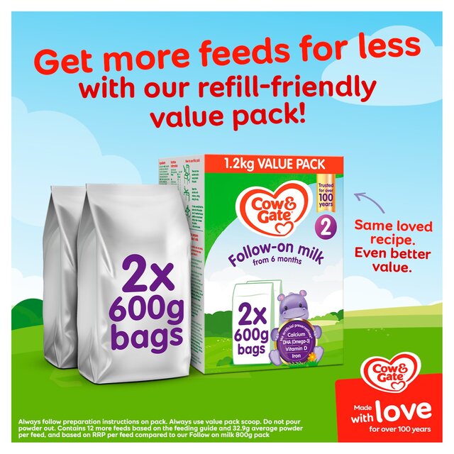 Cow & Gate 2 Follow On Baby Milk Formula Powder 6-12 Months Big Pack thumbnail 7
