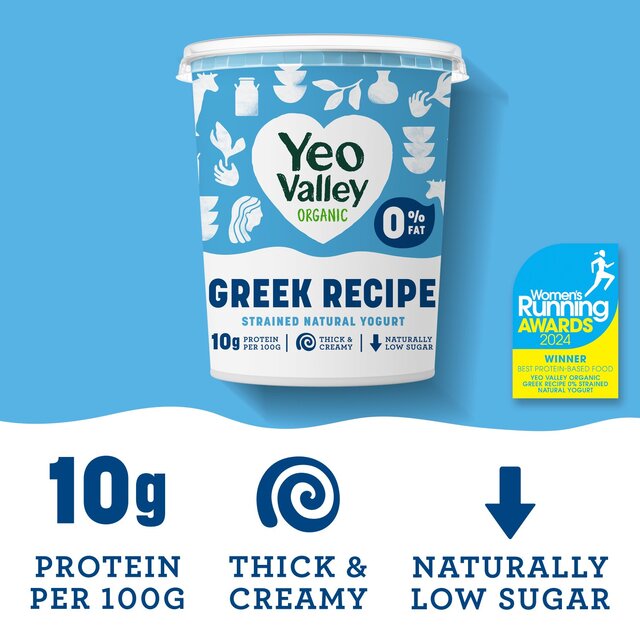 Yeo Valley Organic Greek Recipe 0% Strained Natural Yogurt thumbnail 3