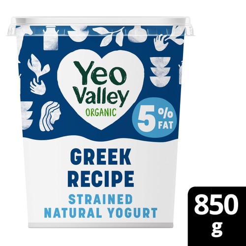Yeo Valley Organic Greek Recipe 5% Strained Natural Yogurt
