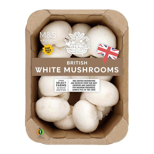 M&S British White Mushrooms