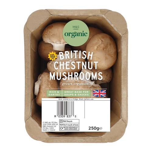 M&S Organic Chestnut Mushrooms thumbnail 2