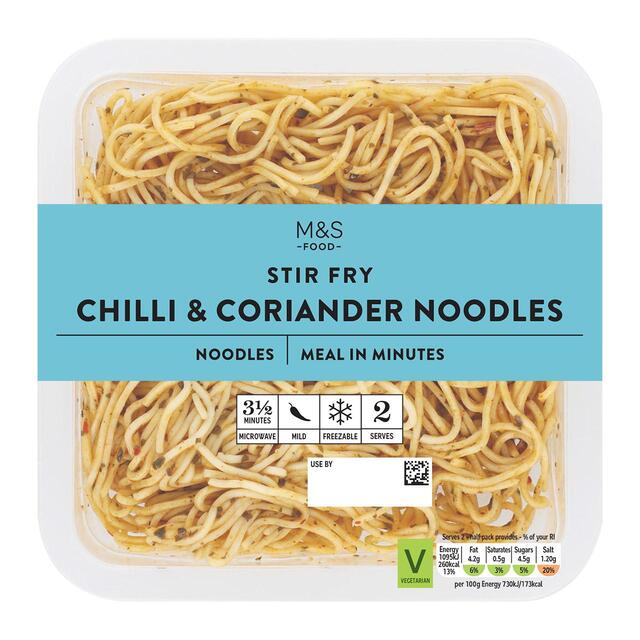 M&S Chilli & Coriander Noodles thumbnail 2