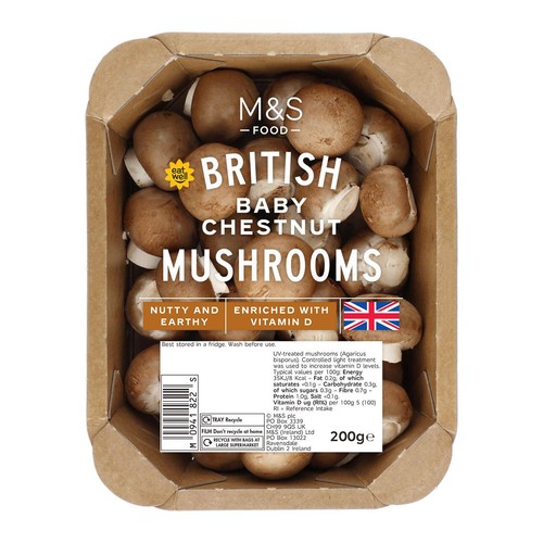 M&S Baby Chestnut Vitamin D Mushrooms thumbnail 2