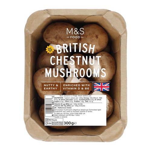 M&S Chestnut Vitamin D & B6 Mushrooms thumbnail 3