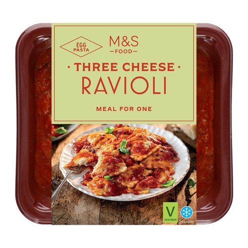 M&S Three Cheese Ravioli Serves 1