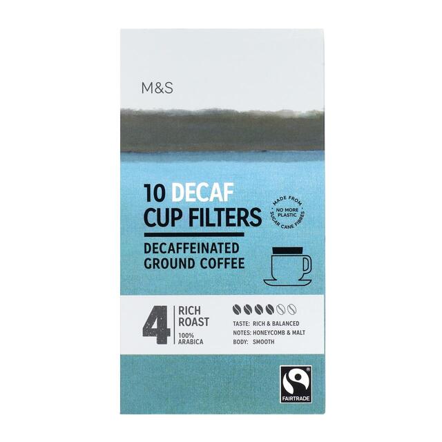 M&S Fairtrade Decaf One Cup Coffee Filters