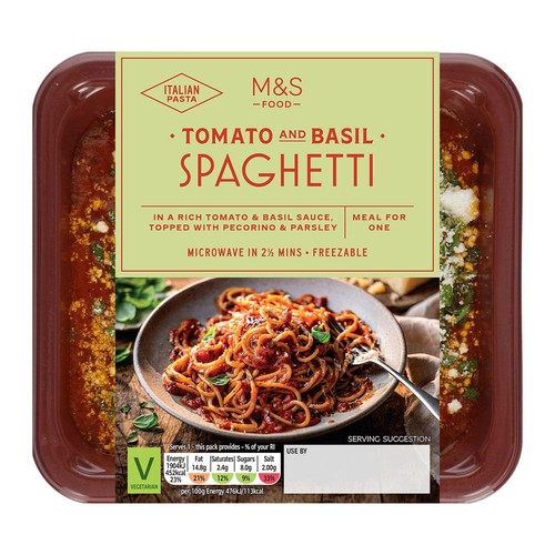 M&S Tomato & Basil Spaghetti  Serves 1 thumbnail 2