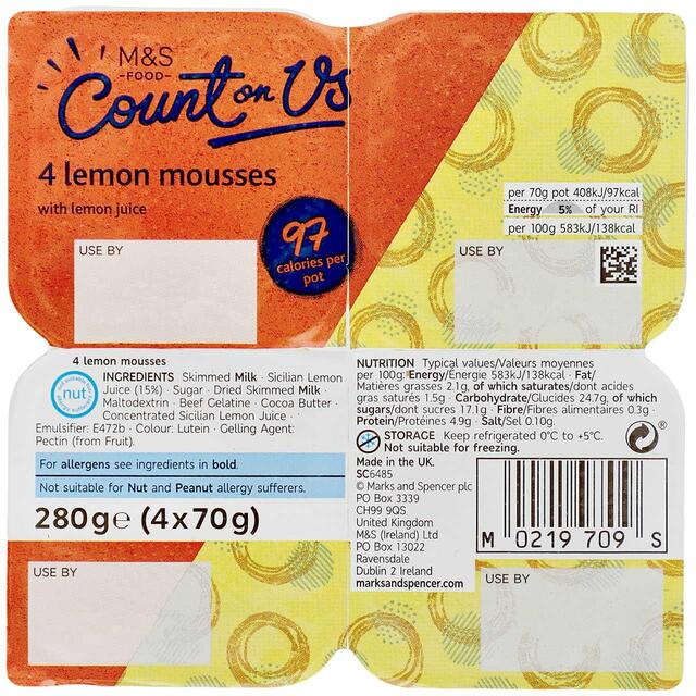 M&S Count On Us Lemon Mousse