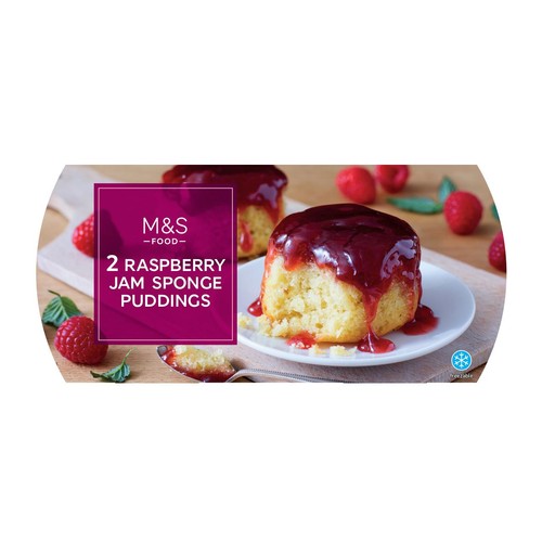 M&S Raspberry Jam Sponge Puddings
