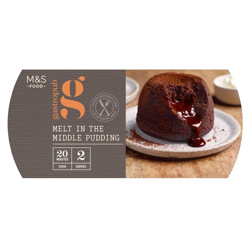 M&S Gastropub Chocolate Melt in the Middle Puddings Dessert