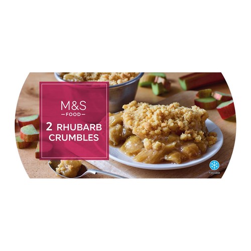 M&S Rhubarb Crumbles