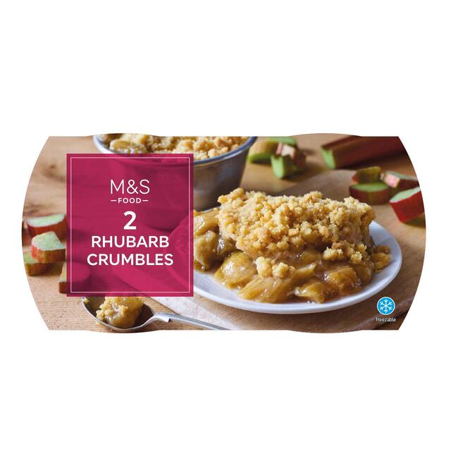 M&S Rhubarb Crumbles