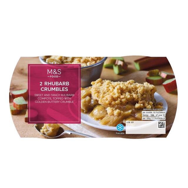 M&S Rhubarb Crumbles thumbnail 2