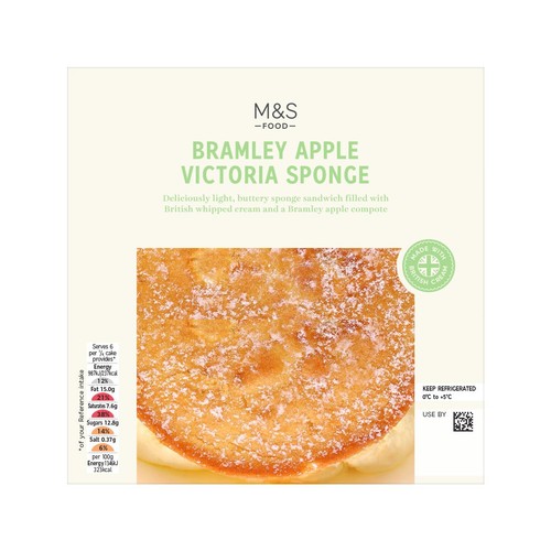 M&S Bramley Apple Victoria Sponge Sandwich thumbnail 2