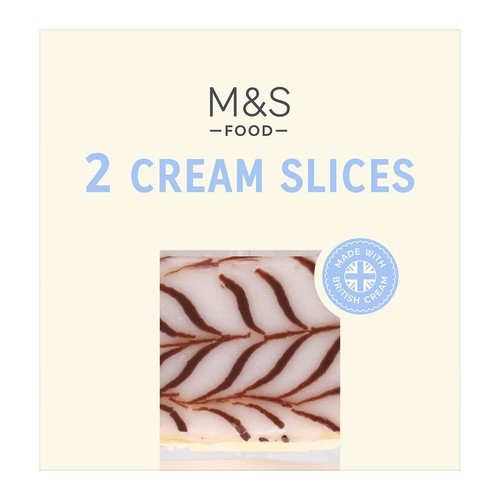 M&S 2 Cream Slices